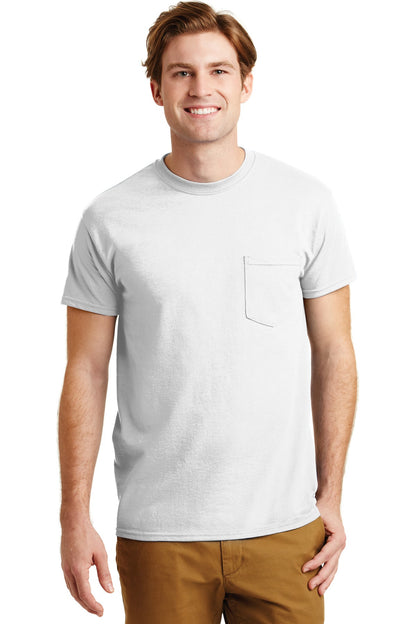 Gildan® - DryBlend® 50 Cotton/50 Poly Pocket T-Shirt. 8300