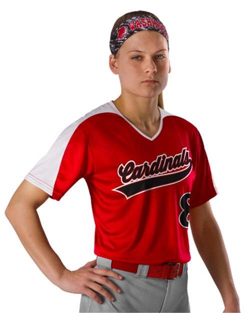 Girls' V-Neck Fastpitch Jersey