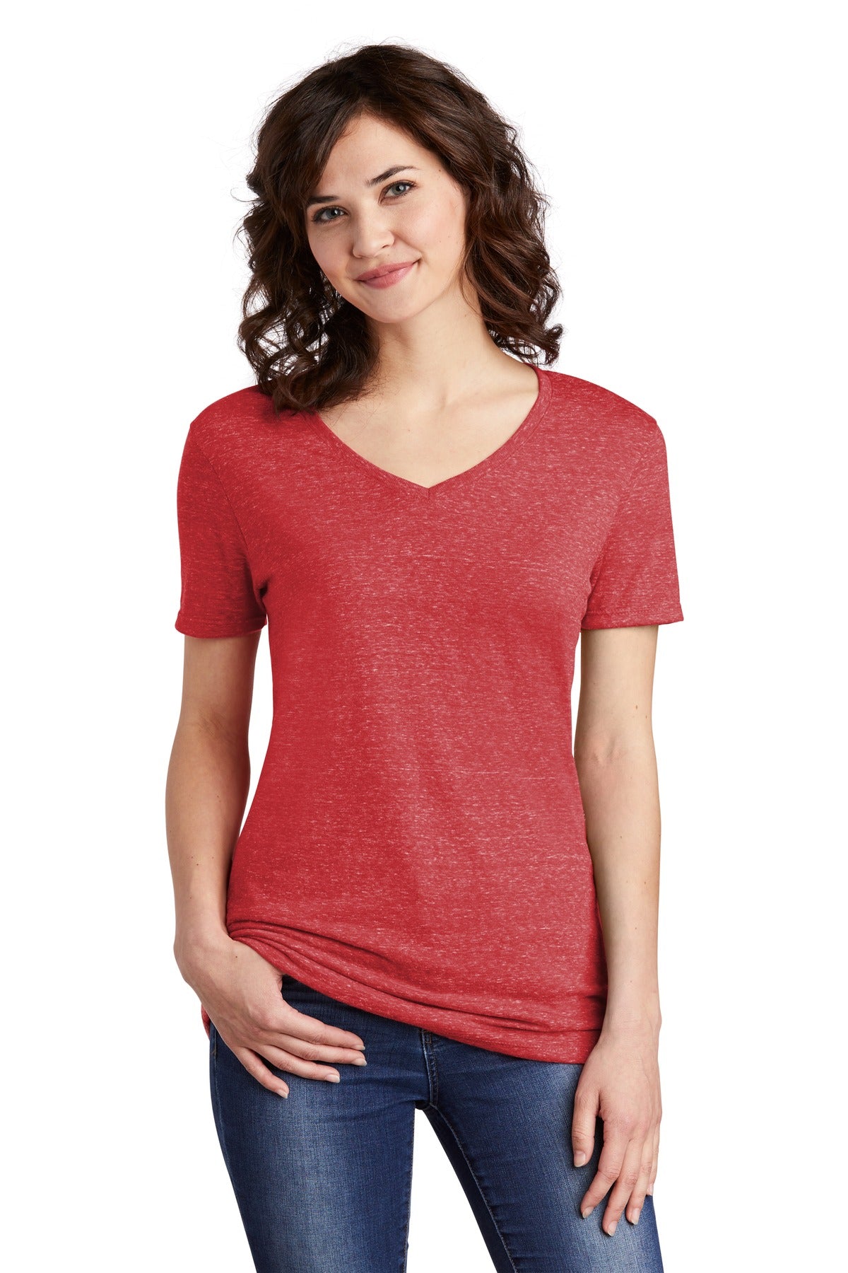 Jerzees ® Ladies Snow Heather Jersey V-Neck T-Shirt 88WV