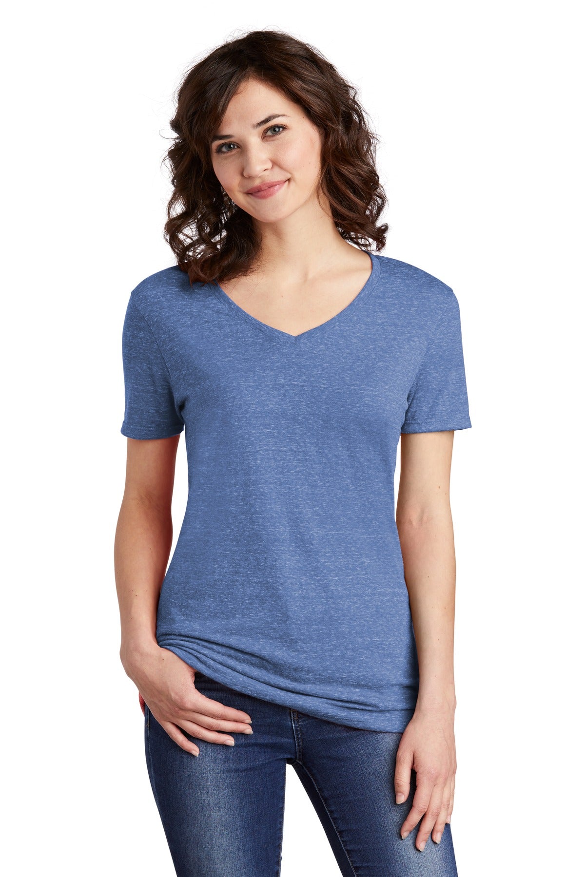 Jerzees ® Ladies Snow Heather Jersey V-Neck T-Shirt 88WV