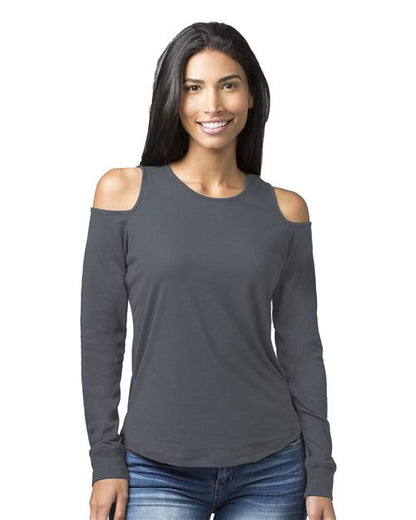 Women's Cold Shoulder Long Sleeve T-Shirt