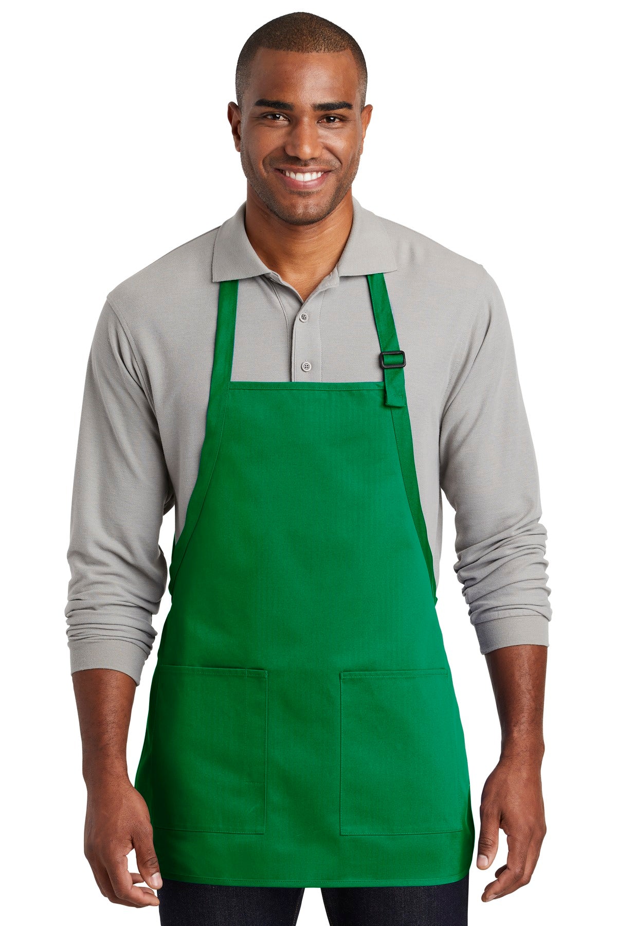 Port Authority ® Medium-Length Two-Pocket Bib Apron. A601