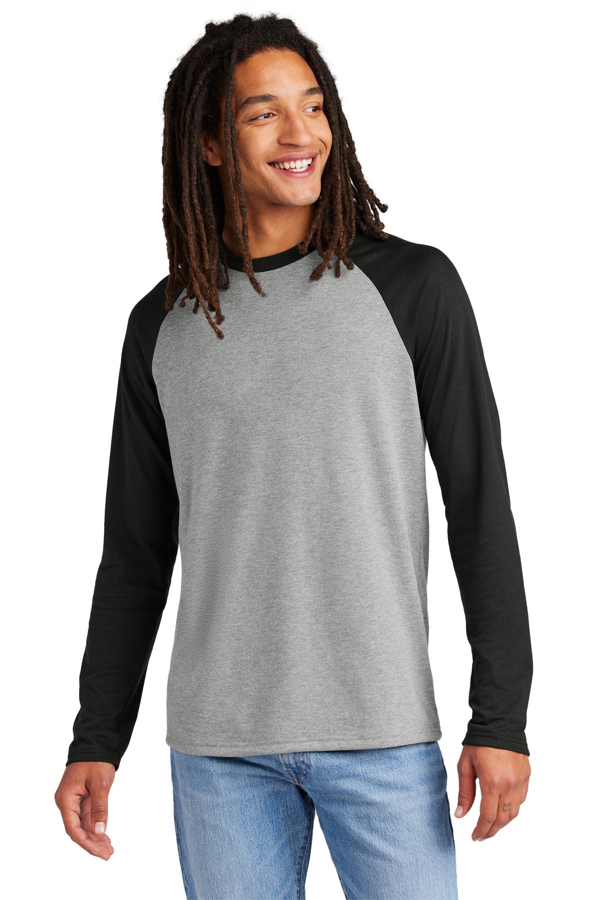 Allmade® Unisex Tri-Blend Long Sleeve Colorblock Raglan AL6009