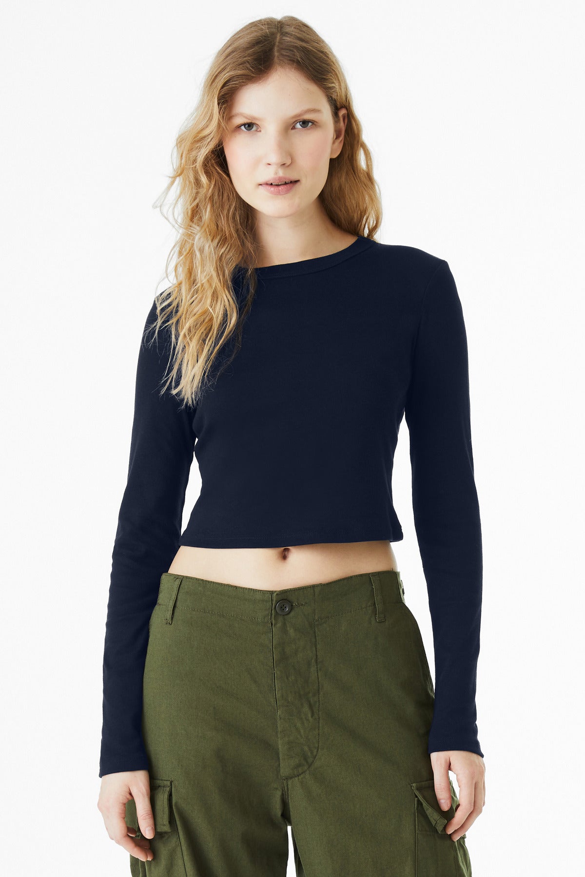 BELLA+CANVAS ®  Women's Micro Rib Long Sleeve Baby Tee BC1501