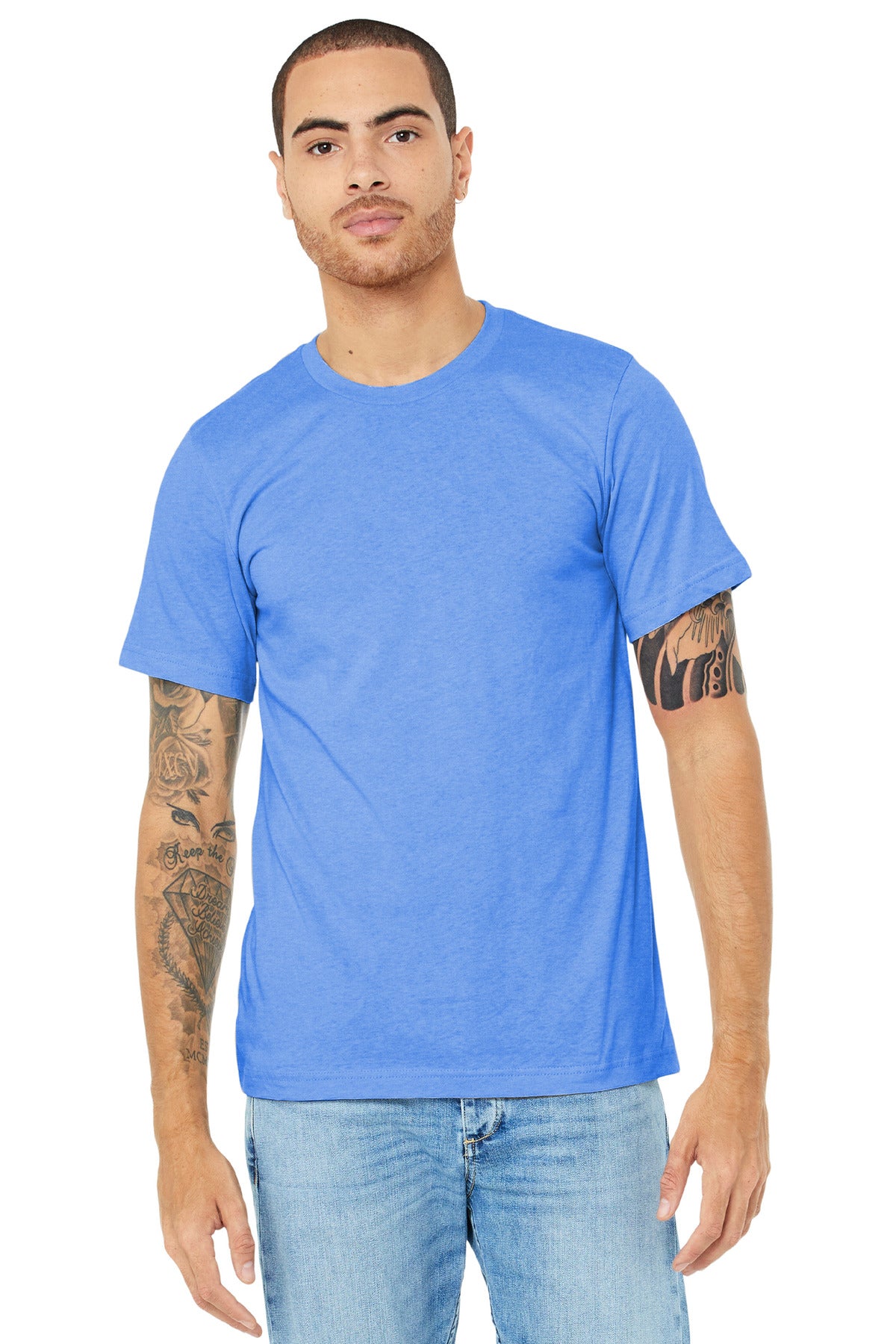 BELLA+CANVAS ® Unisex Heather CVC Short Sleeve Tee. BC3001CVC