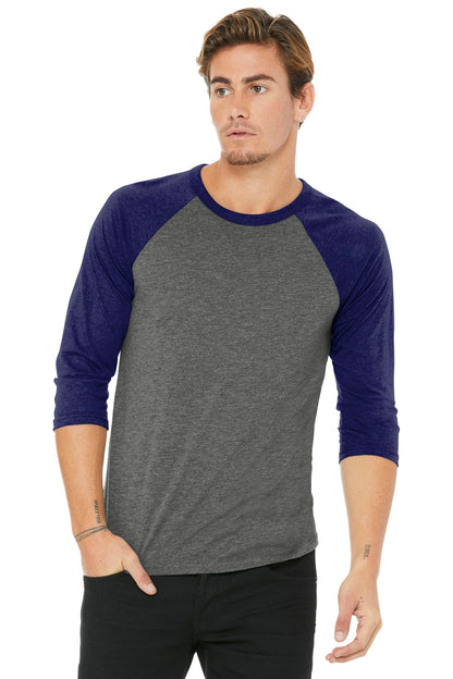 BELLA+CANVAS ® Unisex 3/4-Sleeve Baseball Tee. BC3200