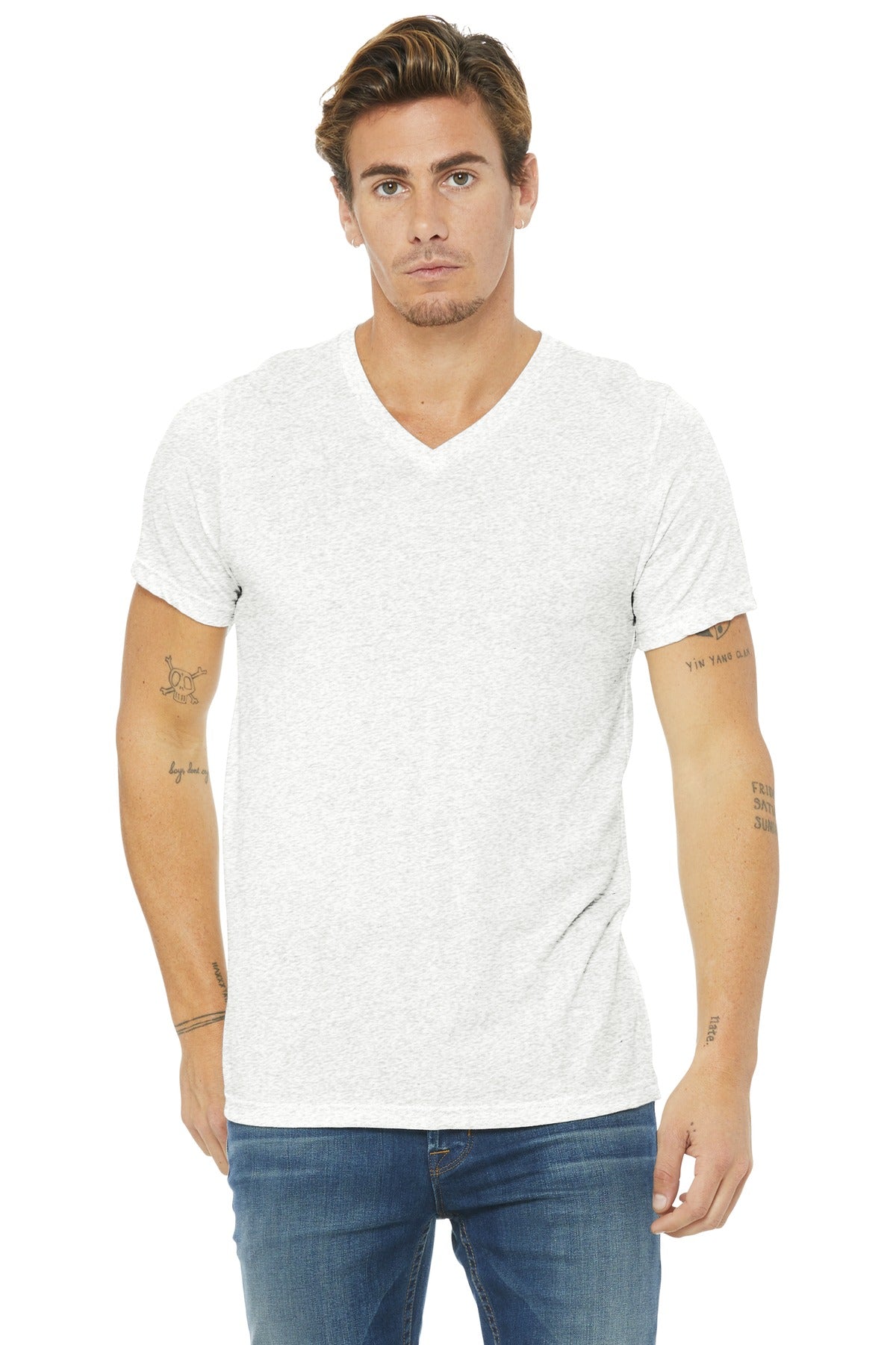 BELLA+CANVAS ® Unisex Triblend Short Sleeve V-Neck Te. BC3415