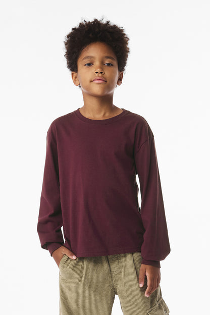 BELLA+CANVAS ®  Youth 6-Ounce Heavyweight Long Sleeve Tee BC3511Y