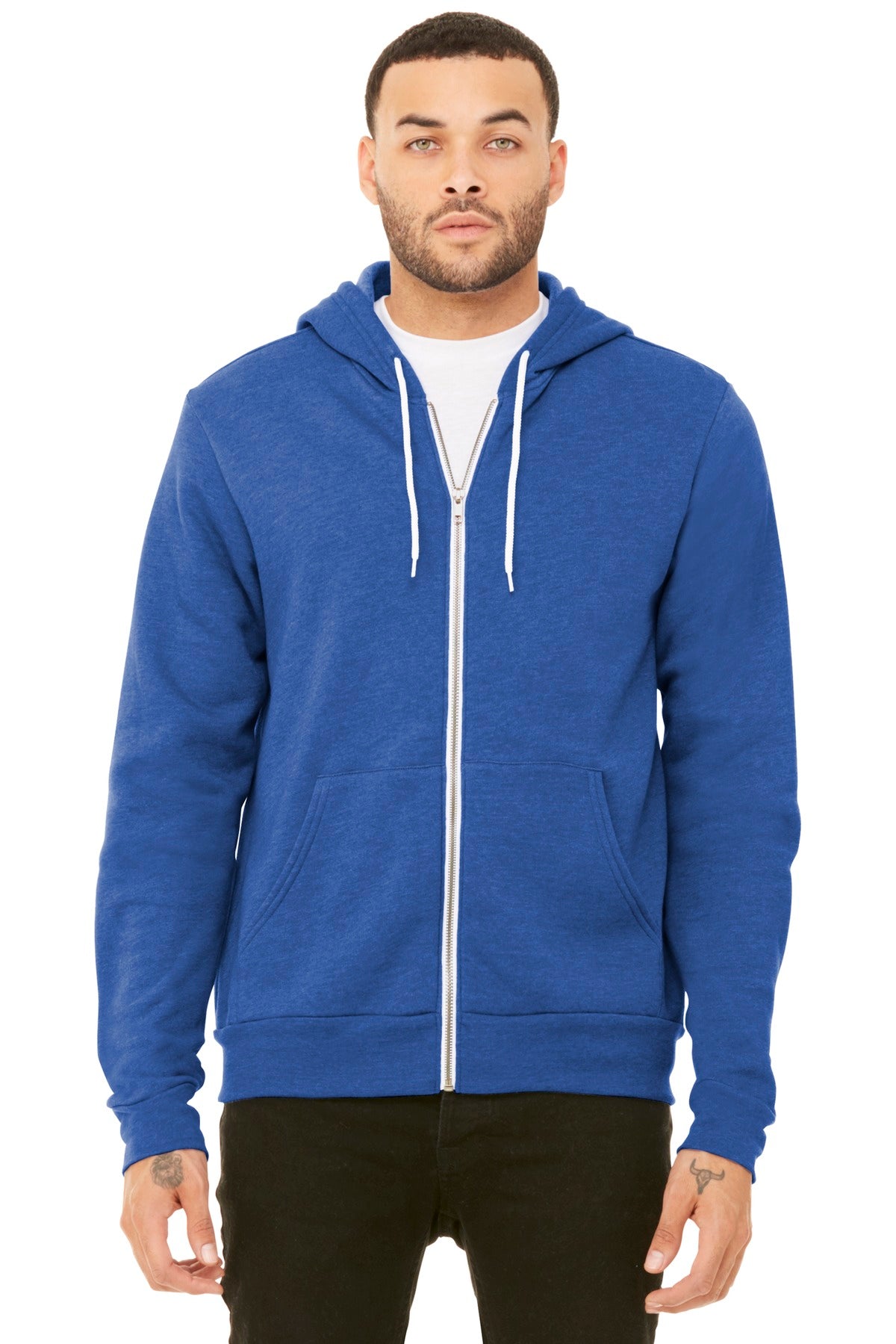 BELLA+CANVAS ® Unisex Sponge Fleece Full-Zip Hoodie. BC3739