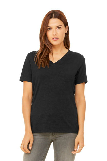 BELLA+CANVAS® Women's Relaxed Heather CVC V-Neck Tee BC6405CVC