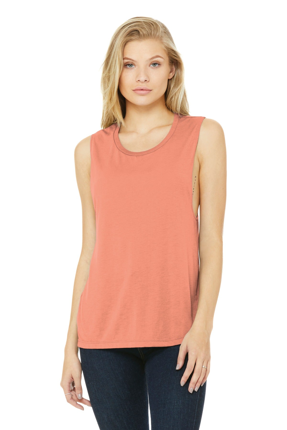 BELLA+CANVAS ® Women's Flowy Scoop Muscle Tank. BC8803