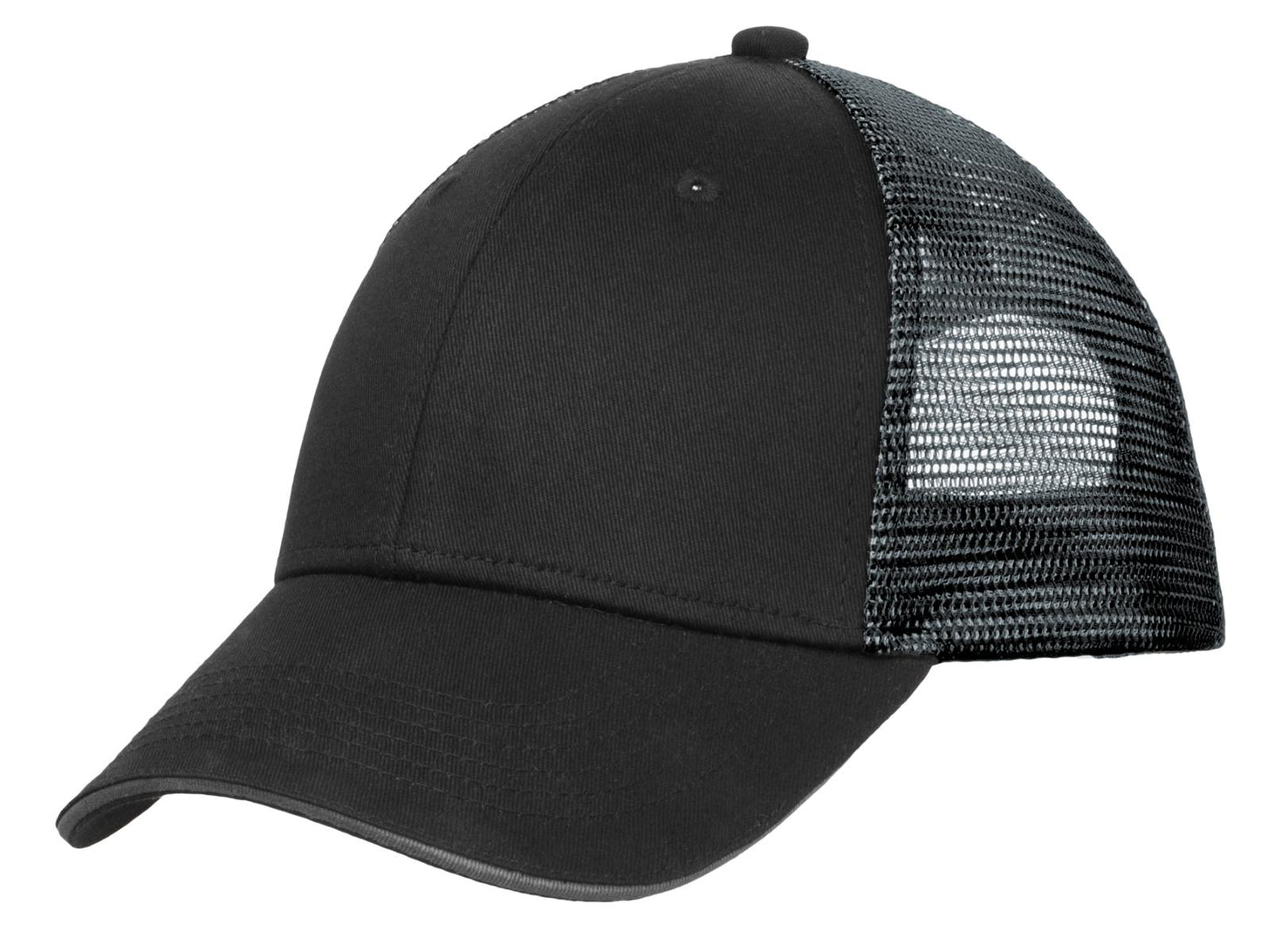 Port Authority® Double Mesh Snapback Sandwich Bill Cap. C818