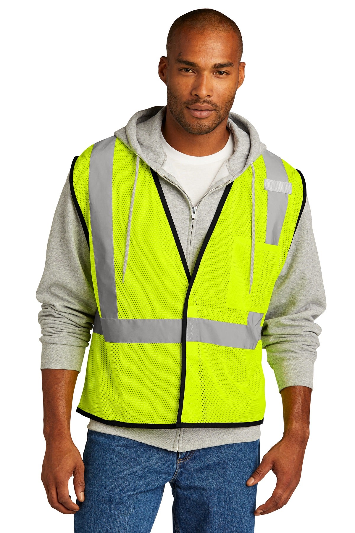 CornerStone ® ANSI 107 Class 2 Economy Mesh One-Pocket Vest. CSV100