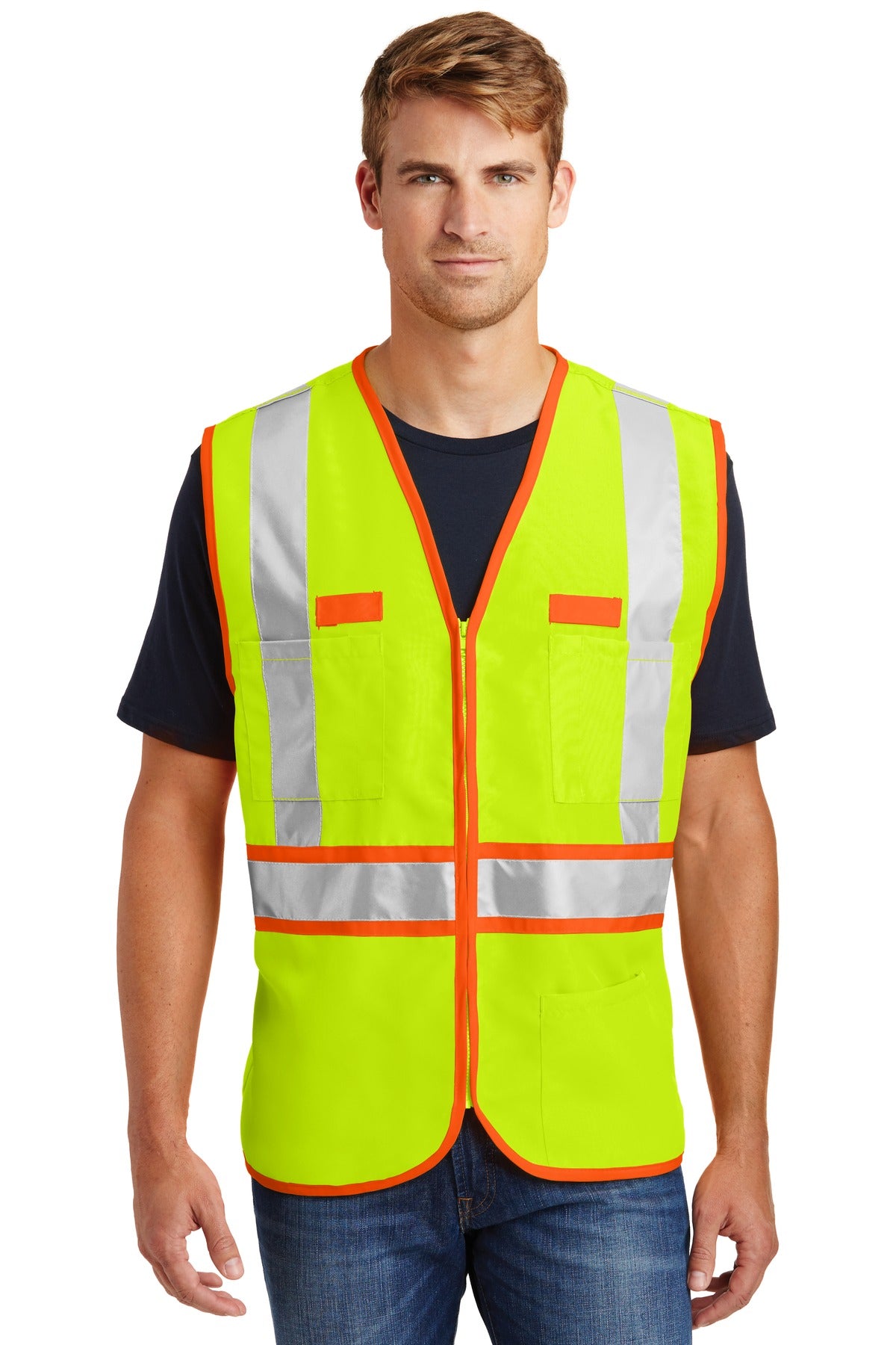 CornerStone® - ANSI 107 Class 2 Dual-Color Safety Vest. CSV407