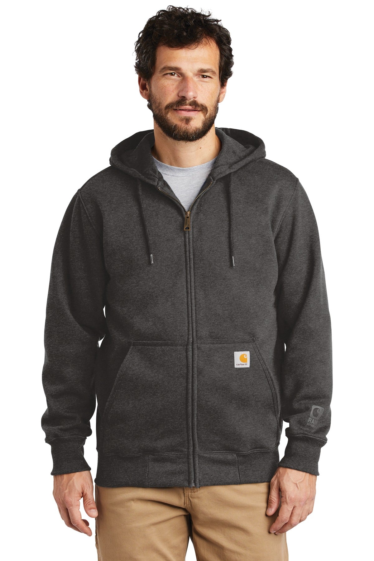 Carhartt ® Rain Defender ® Paxton Heavyweight Hooded Zip-Front Sweatshirt. CT100614