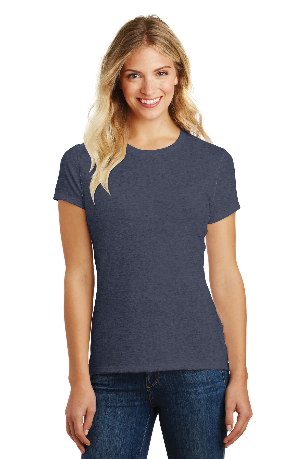 District ® Women's Perfect Blend® CVC Tee. DM108L