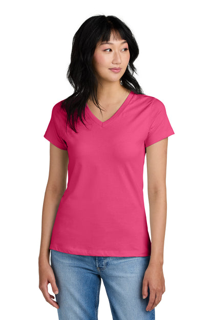 District® - Women's Perfect Weight® V-Neck Tee. DM1170L