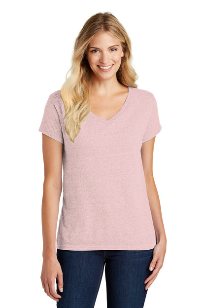 District® Women's Perfect Blend® CVC V-Neck Tee. DM1190L