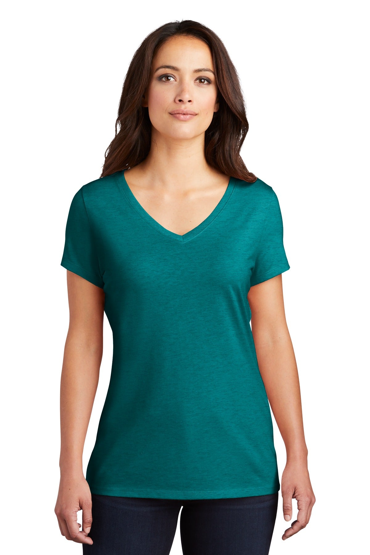 District® Women's Perfect Tri® V-Neck Tee. DM1350L