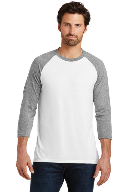 District ® Perfect Tri® 3/4-Sleeve Raglan. DM136