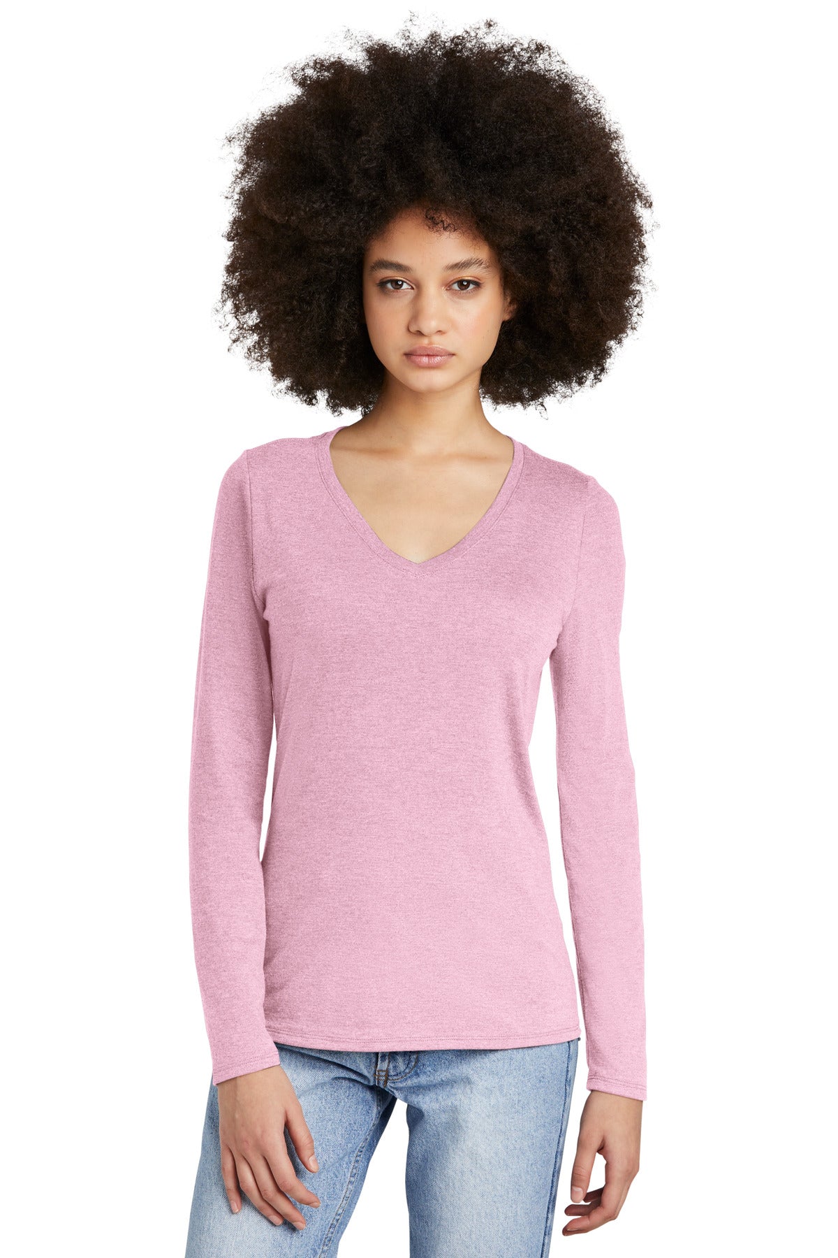 District® Women's Perfect Tri® Long Sleeve V-Neck Tee DT135