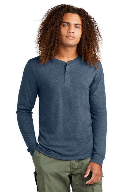 District® Perfect Tri® Long Sleeve Henley DT145