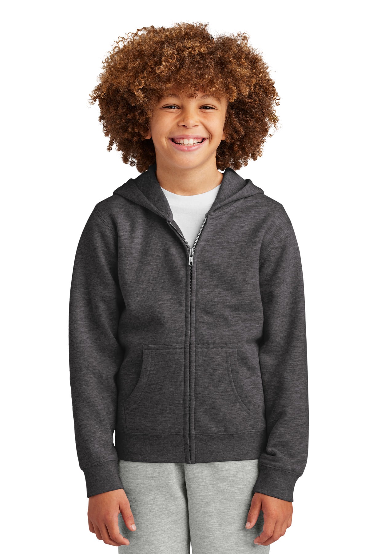 District® Youth V.I.T.™ Fleece Full-Zip Hoodie DT6102Y