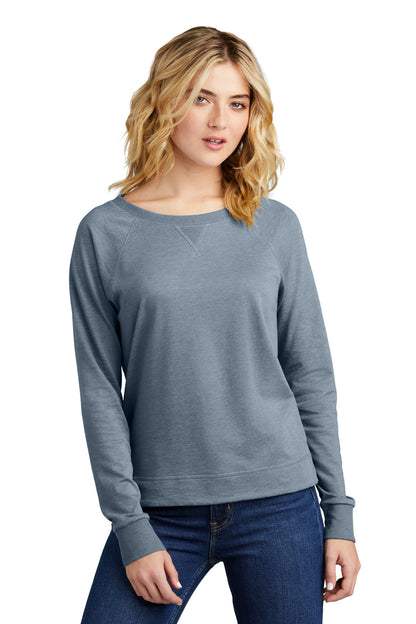 District® Women's Featherweight French Terry™ Long Sleeve Crewneck DT672