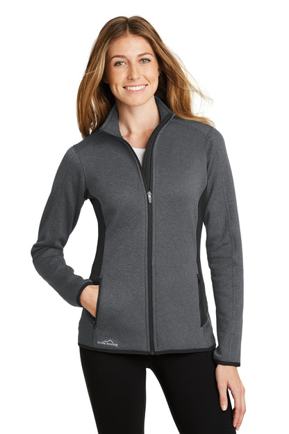 Eddie Bauer® Ladies Full-Zip Heather Stretch Fleece Jacket. EB239