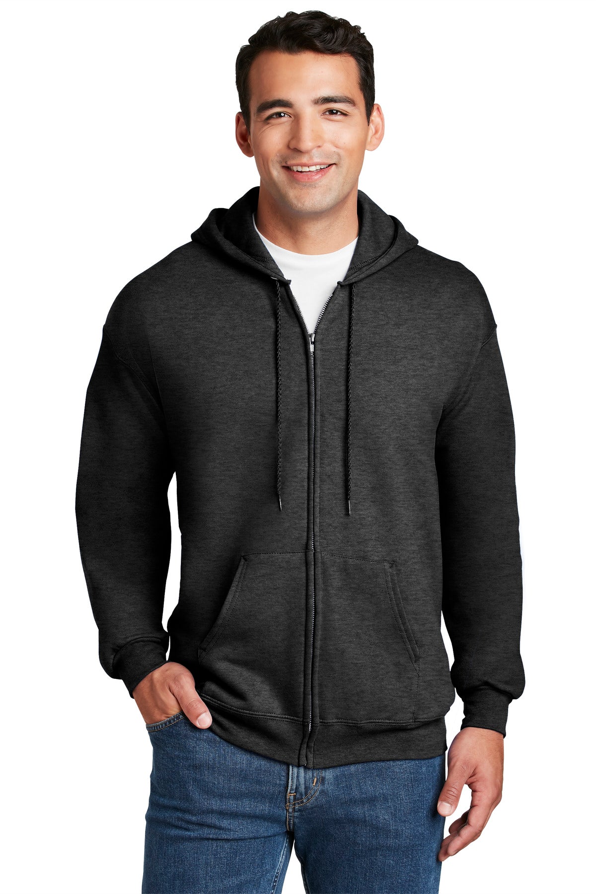 Hanes® Ultimate Cotton® - Full-Zip Hooded Sweatshirt.  F283