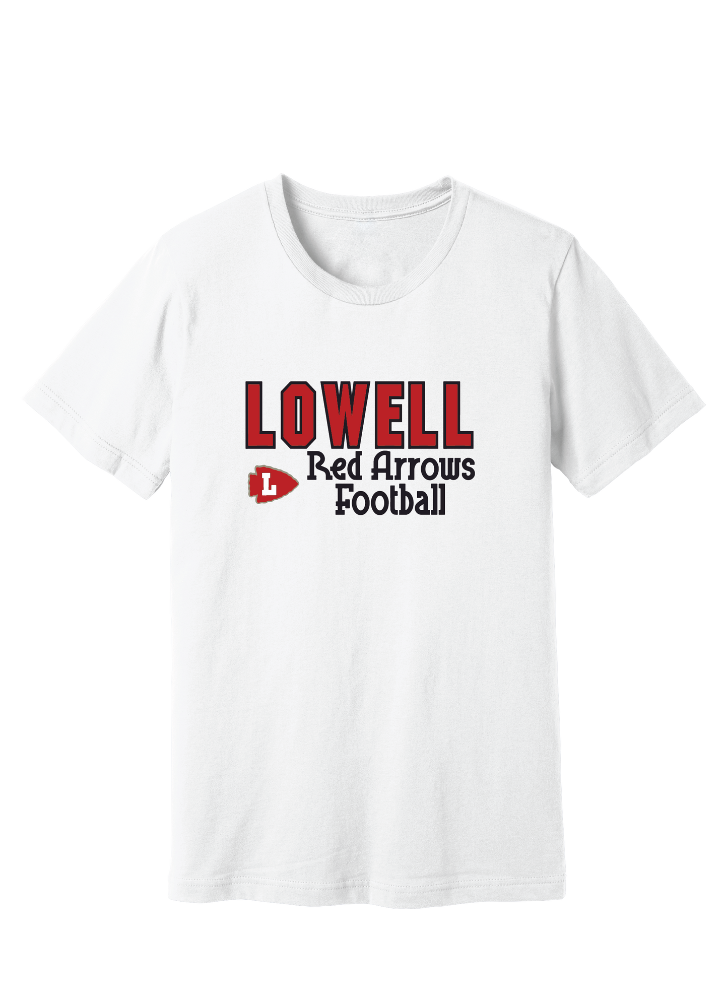 Lowell Red Arrow Football 8 T-Shirt