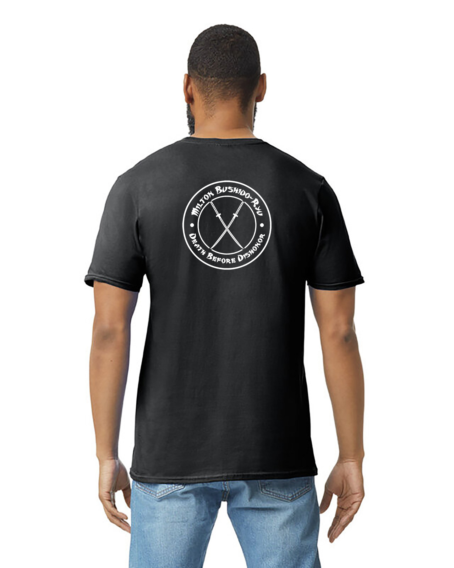 Adult Milton Bushido-Ryu Black Tee Flag Sleeve