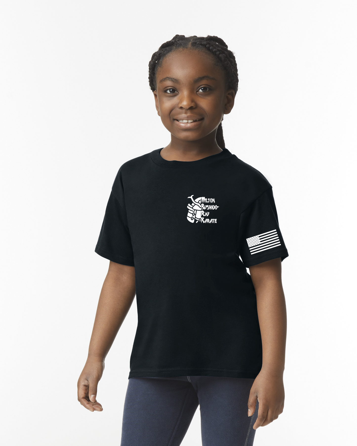 Youth Milton Bushido-Ryu Black Tee