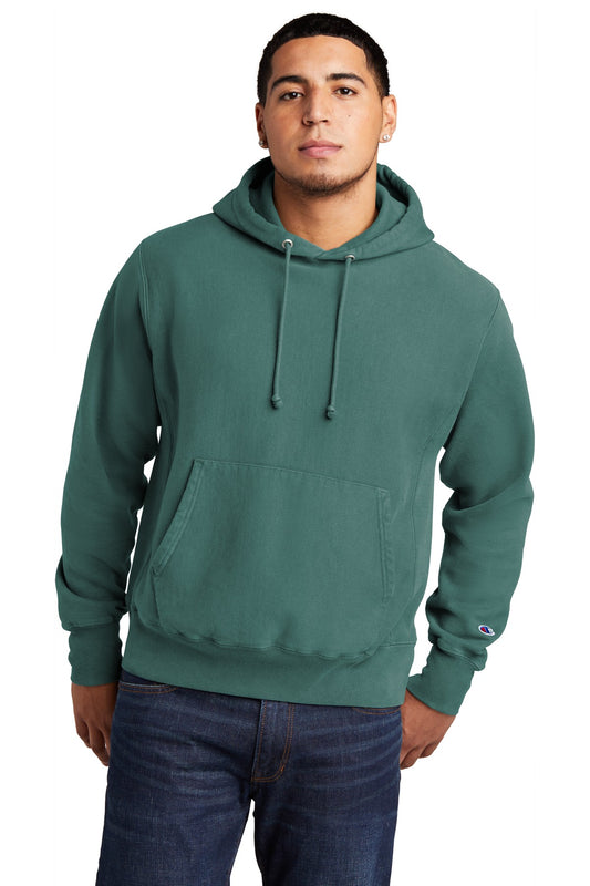 Champion ® Reverse Weave ® Garment-Dyed Hooded Sweatshirt. GDS101