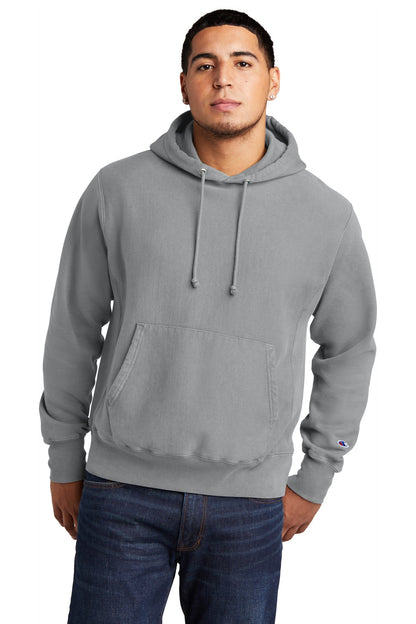 Champion ® Reverse Weave ® Garment-Dyed Hooded Sweatshirt. GDS101