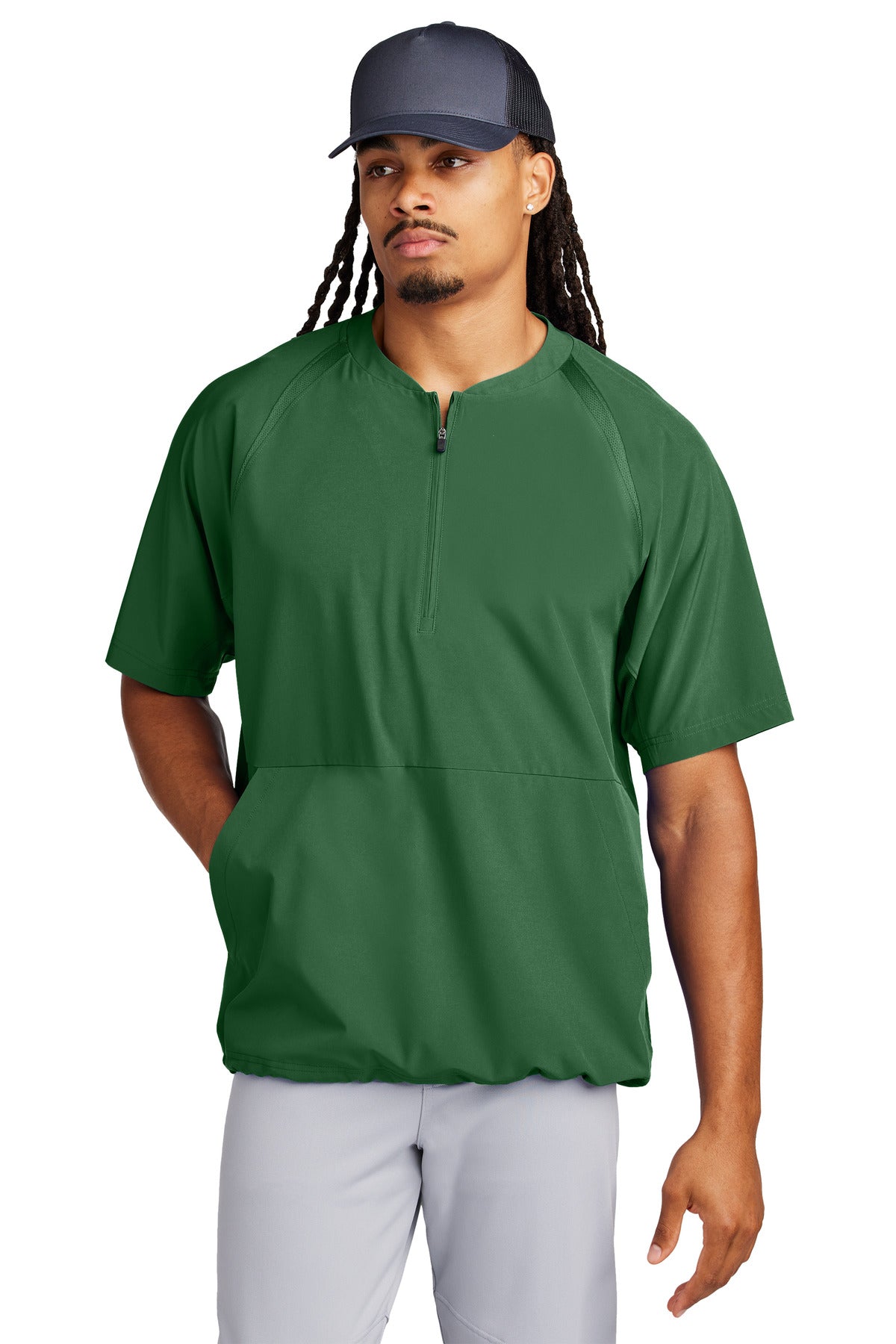 Sport-Tek® Repeat 1/2-Zip Short Sleeve Jacket JST489