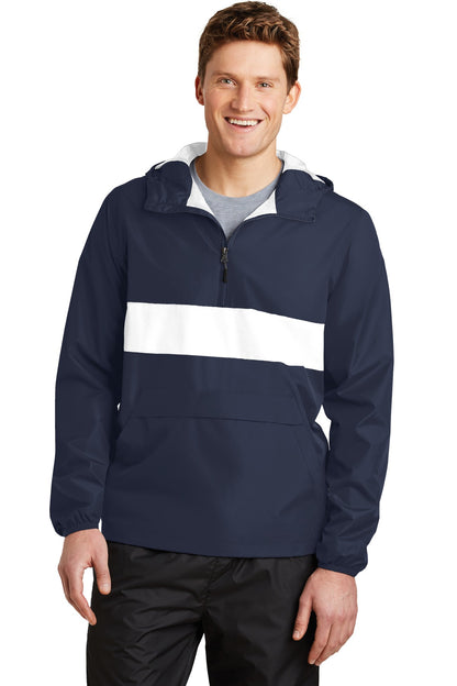 Sport-Tek® Zipped Pocket Anorak. JST65