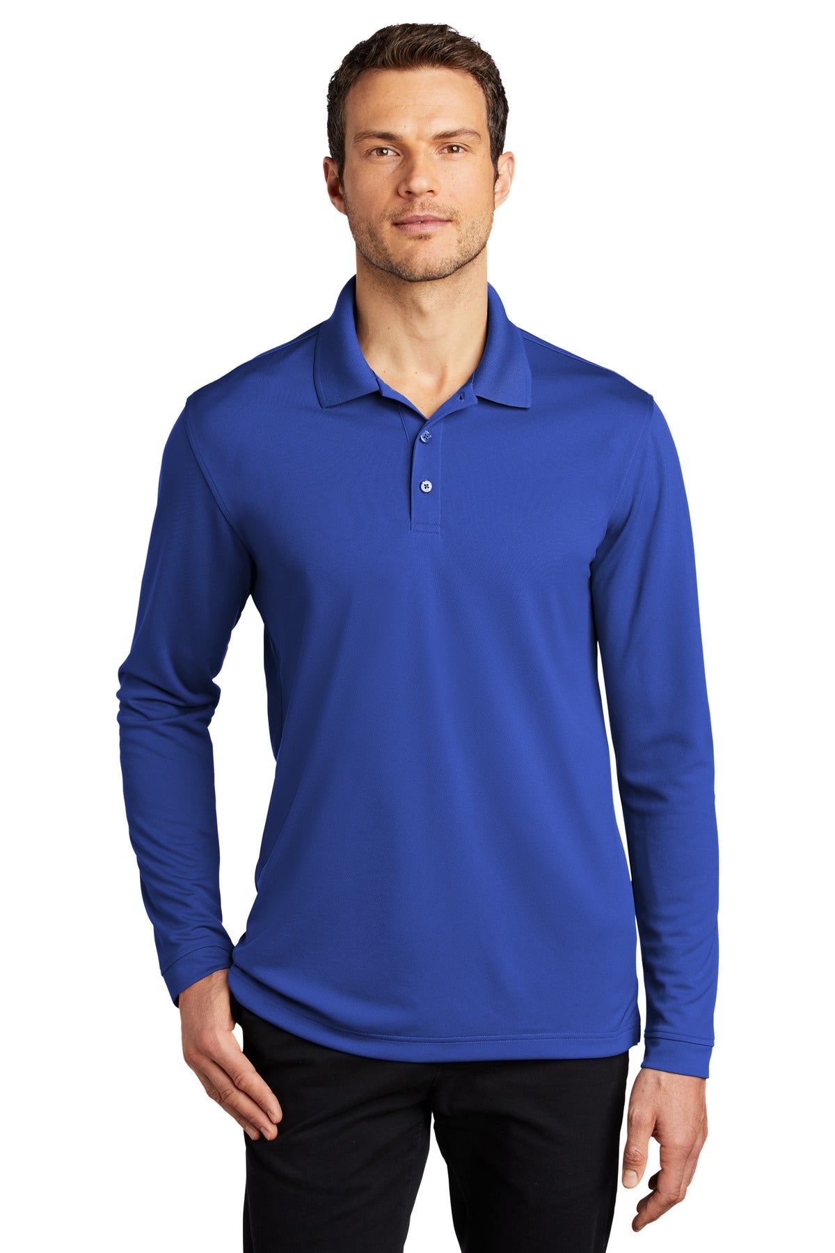 Port Authority ® Dry Zone ® UV Micro-Mesh Long Sleeve Polo K110LS