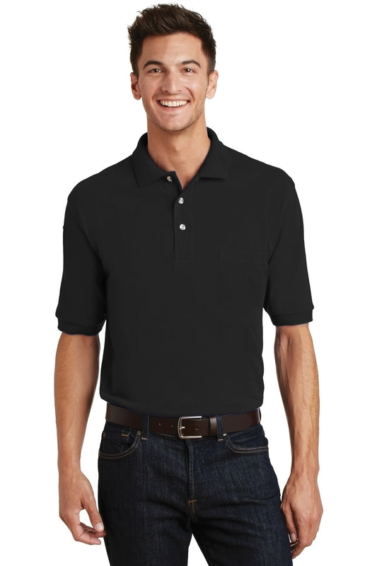 Port Authority® Heavyweight Cotton Pique Polo with Pocket.  K420P