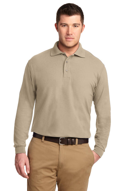 Port Authority® Silk Touch™ Long Sleeve Polo.  K500LS