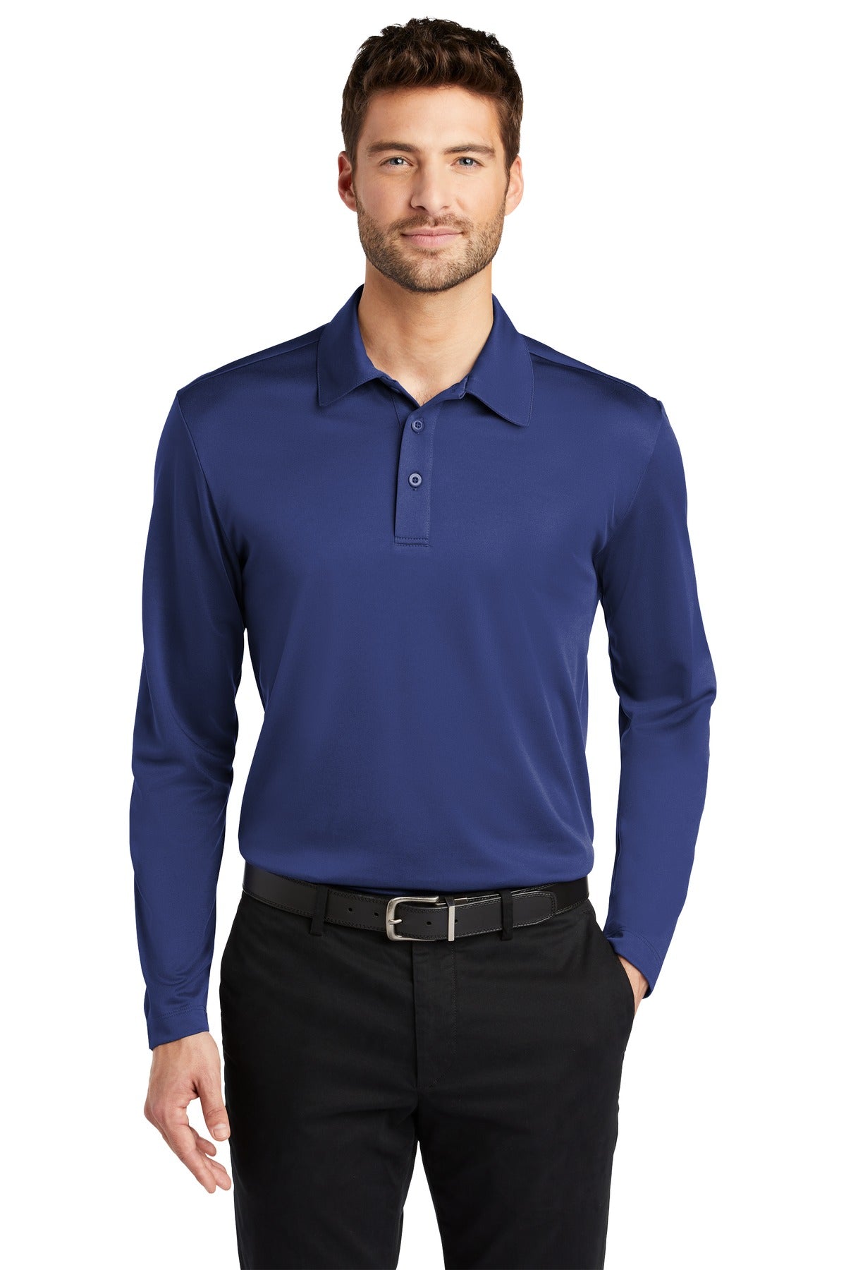 Port Authority® Silk Touch™ Performance Long Sleeve Polo. K540LS