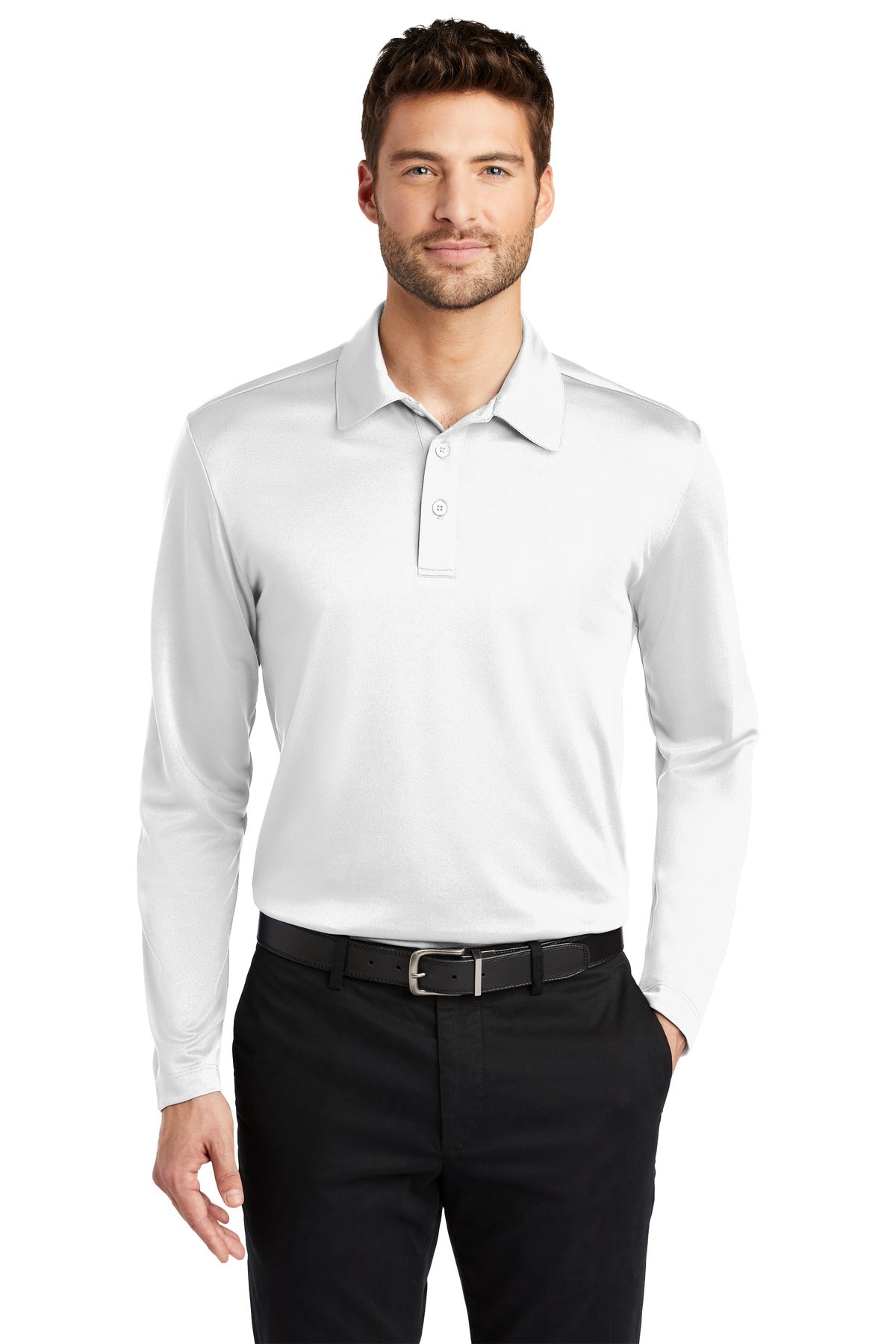 Port Authority® Silk Touch™ Performance Long Sleeve Polo. K540LS