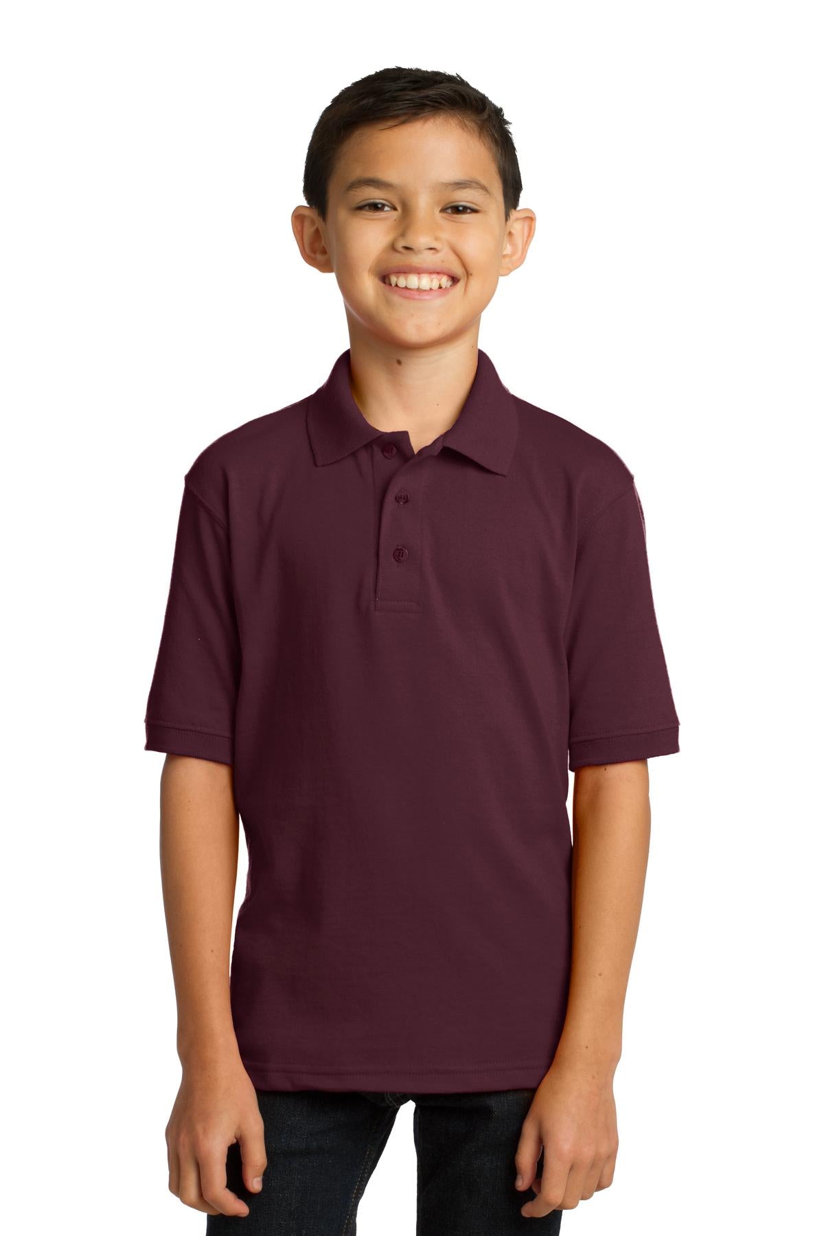 Port & Company® Youth Core Blend Jersey Knit Polo. KP55Y