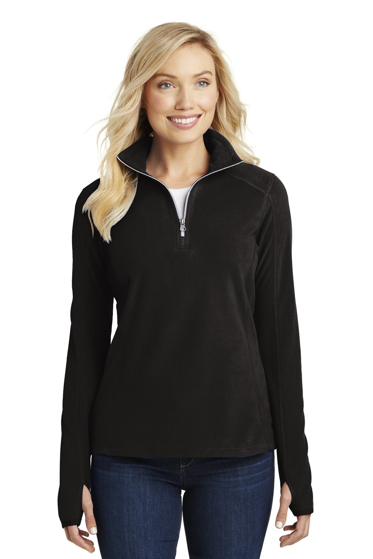 Port Authority® Ladies Microfleece 1/2-Zip Pullover. L224