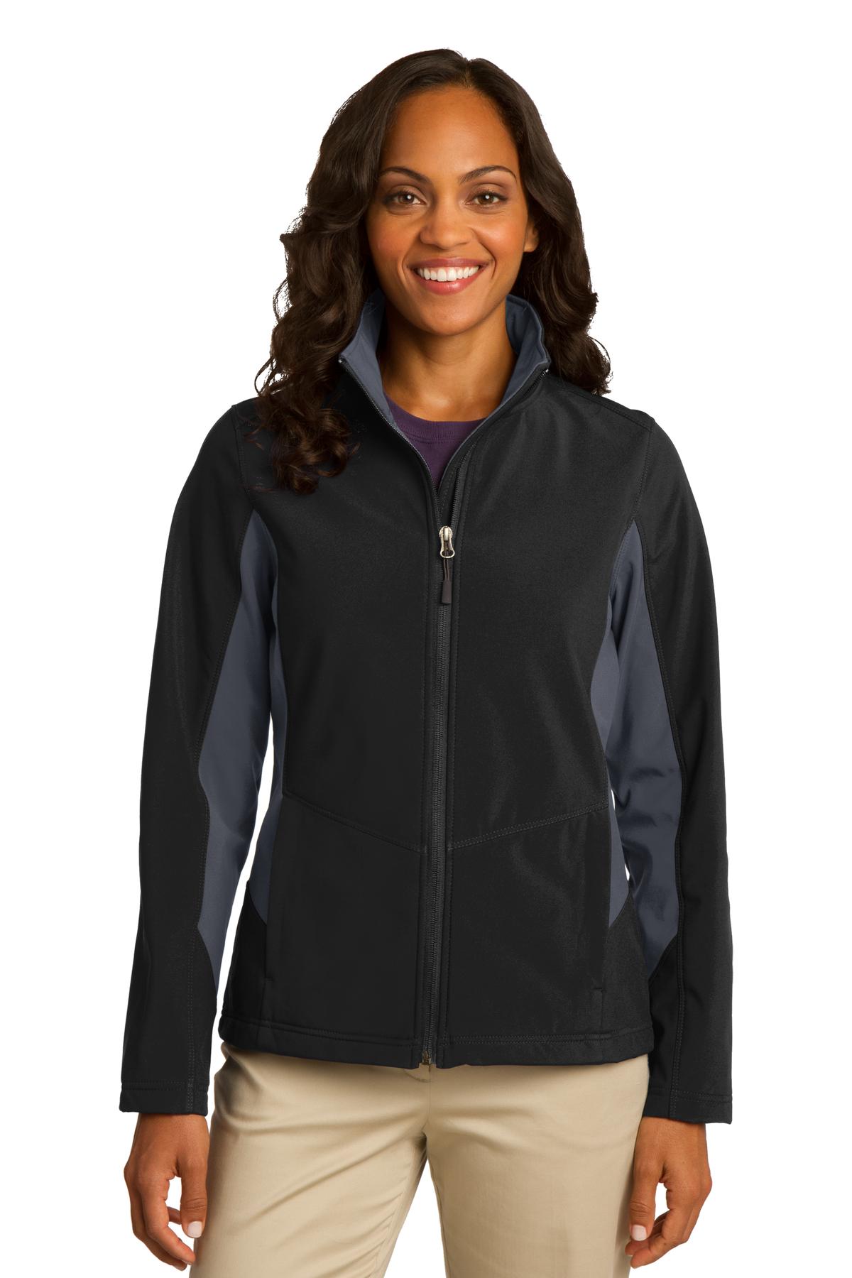 Port Authority® Ladies Core Colorblock Soft Shell Jacket. L318