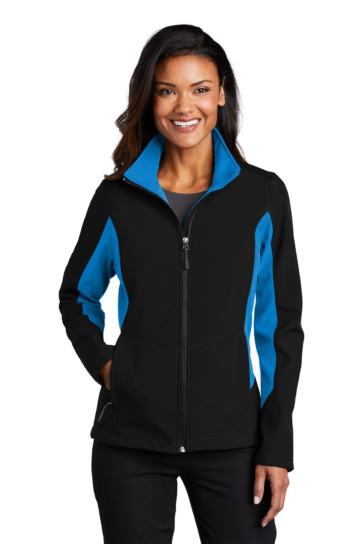 Port Authority® Ladies Core Colorblock Soft Shell Jacket. L318