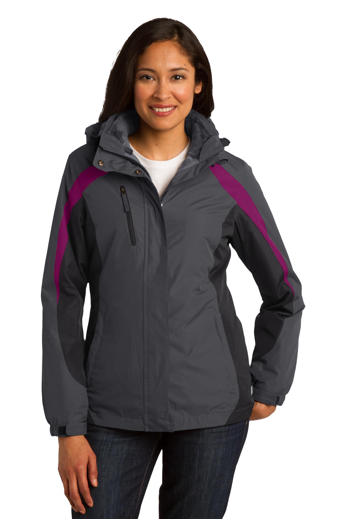 Port Authority® Ladies Colorblock 3-in-1 Jacket. L321