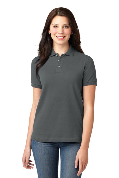 Port Authority® Ladies Heavyweight Cotton Pique Polo.  L420