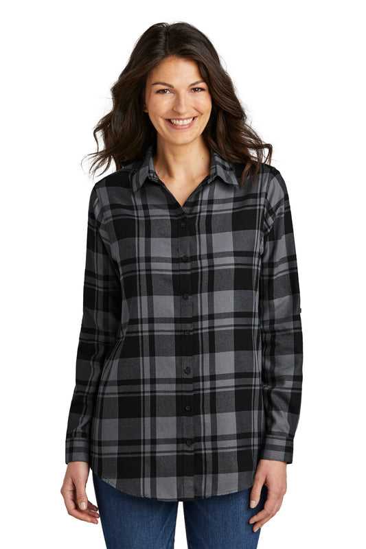 Port Authority ®  Women's Plaid Flannel Tunic . LW668