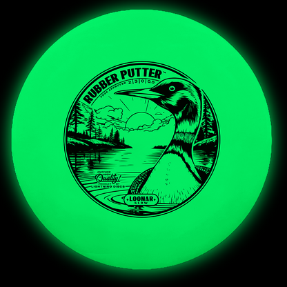 Lightning Loonar Glow Rubber Putter Golf Disc